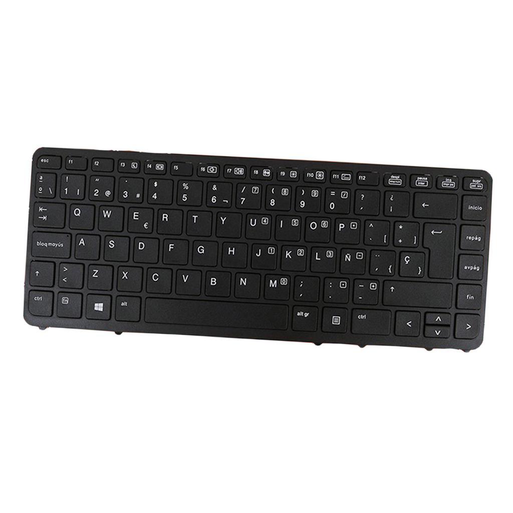 Replacement Laptop Keyboard Spanish for HP Elitebook 840 G2 850 G2 w/ Black