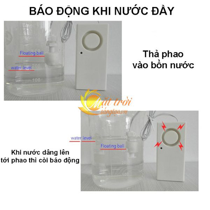 Báo động nước đầy, nước cạn 2in1