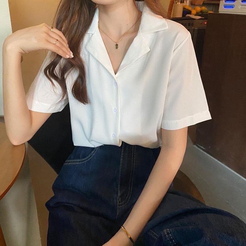 Áo sơ mi đũi cổ vest