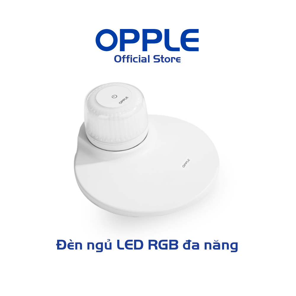 Bộ Đèn Ngủ LED RGB Đa Năng OPPLE NL648 - Ánh Sáng 16 Triệu Màu, Sạc Điện Thoại Không Dây, Đế Nam Châm