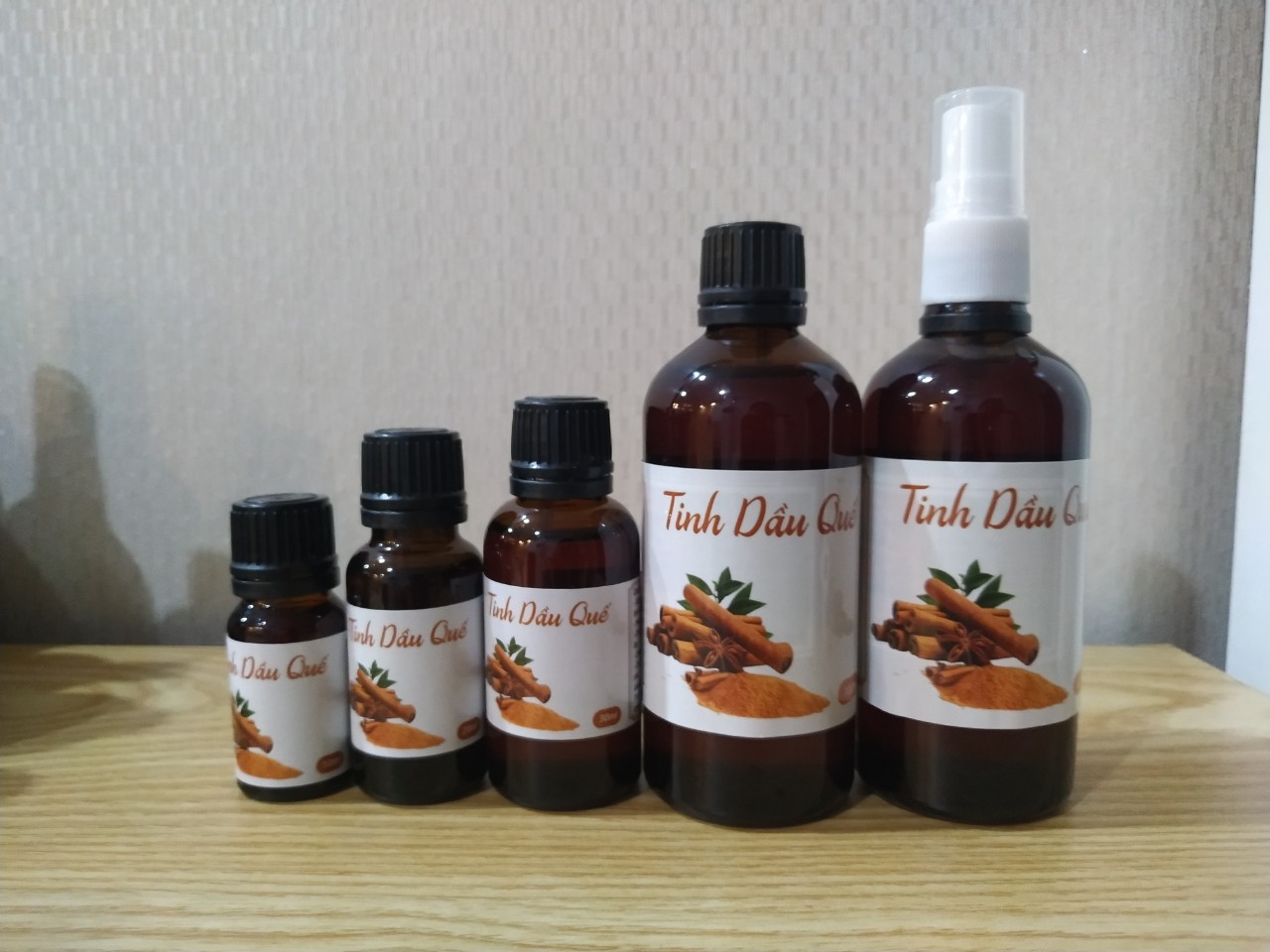 Tinh dầu quế nguyên chất xông phòng, chai 10ml