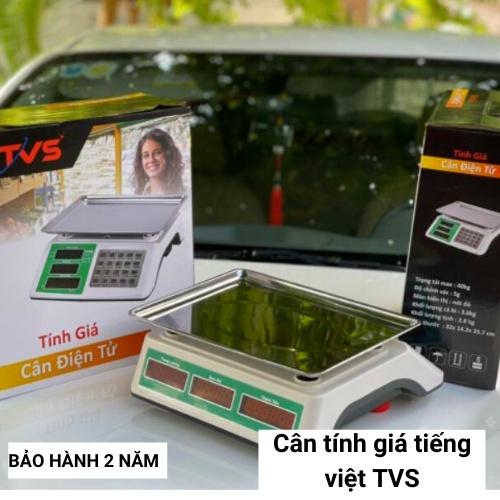 Cân điện tử 30kg/5g tiếng việt TVS tính giá