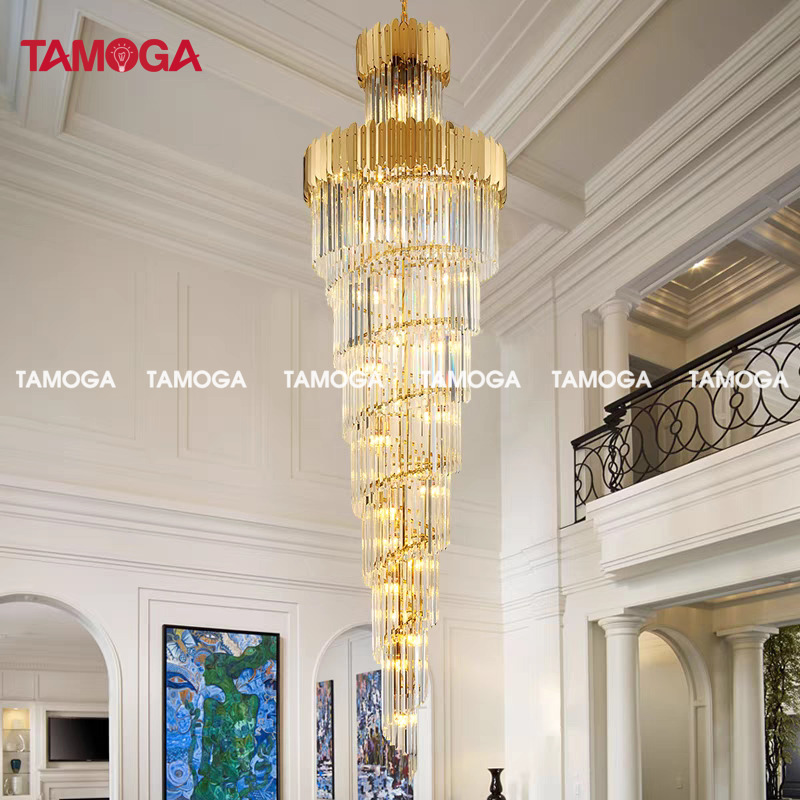 Đèn chùm pha lê thả vòng TAMOGA TAKIAS MS056/ 600x1800