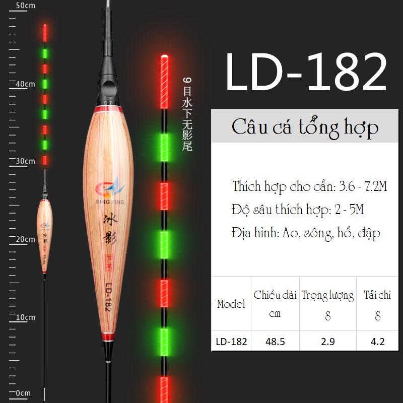 Phao cỏ câu đêm, chuyên câu đơn câu chép diếc và các loài cá nước ngọt tặng kèm pin mã LD