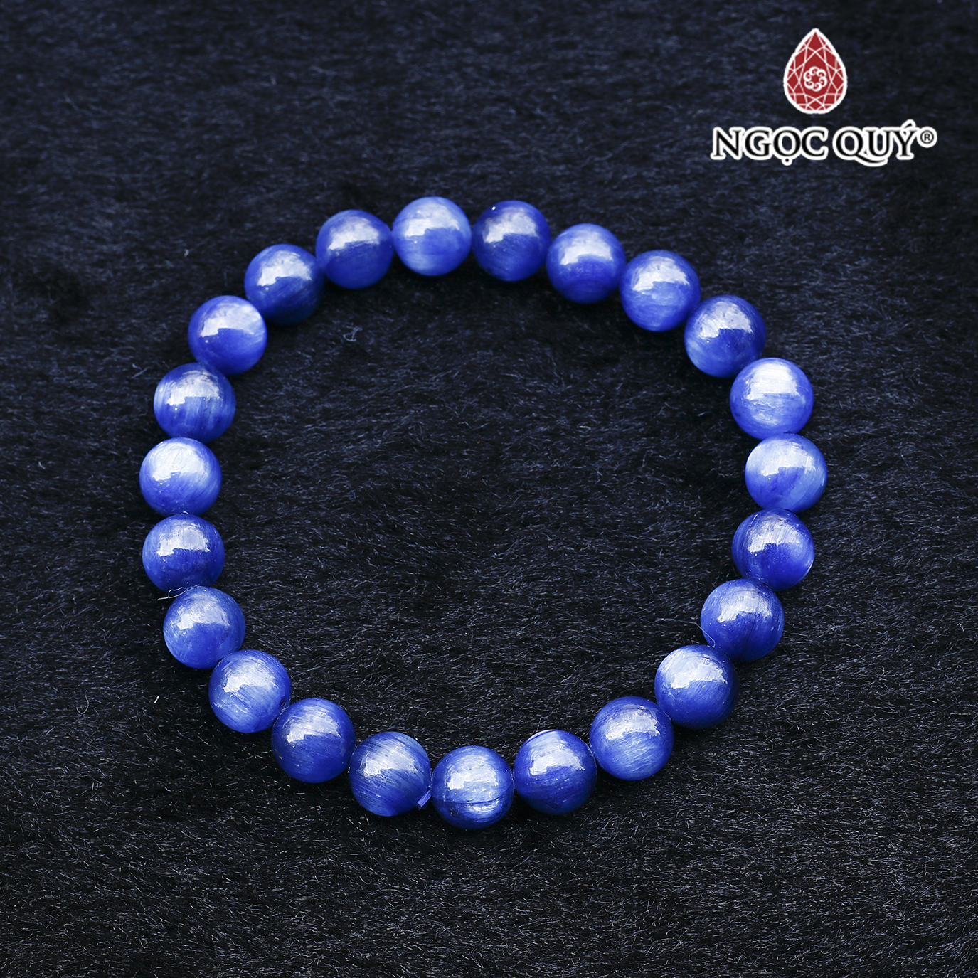 Vòng tay đá kyanite xanh dương mệnh thủy, mộc - Ngọc Quý Gemstones