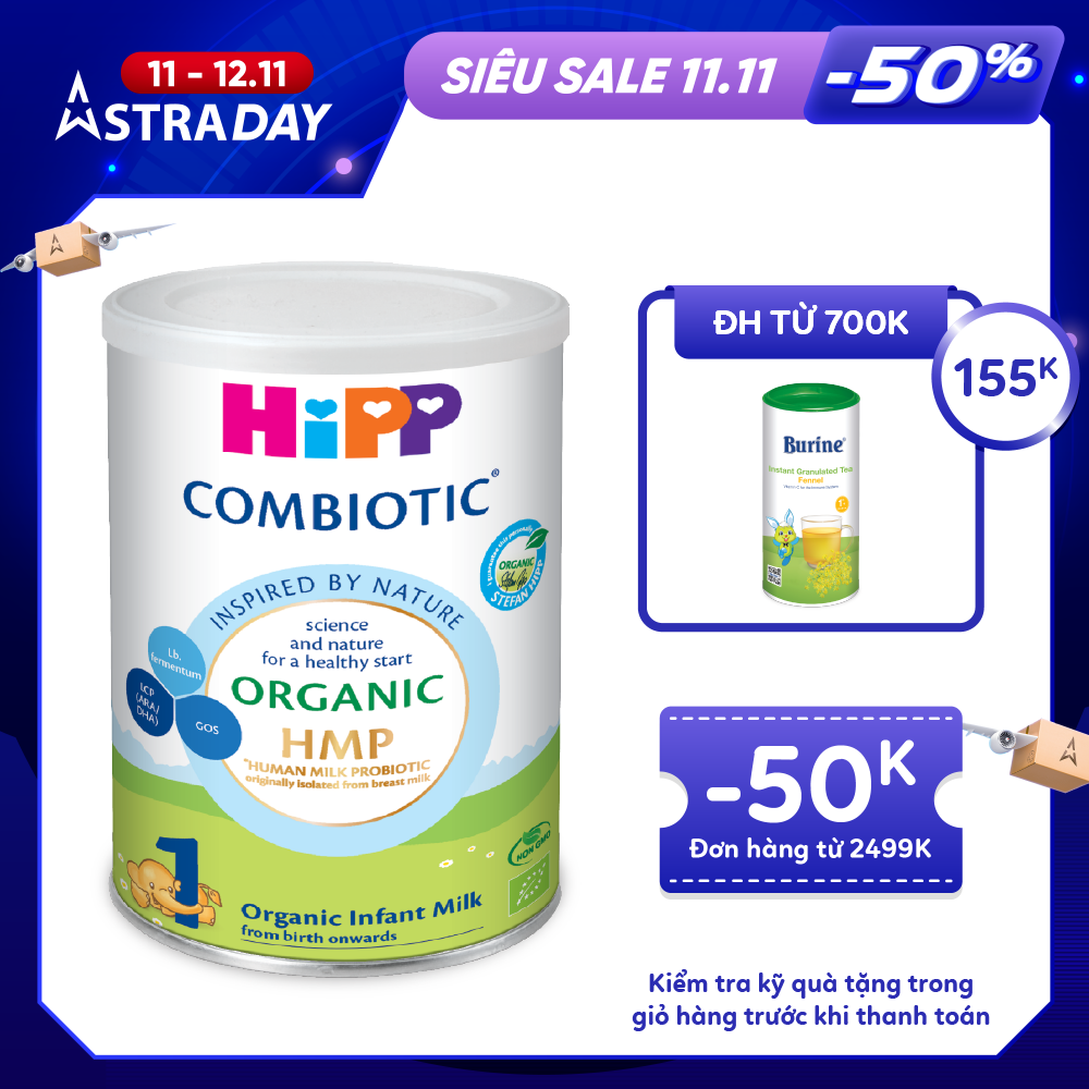 Sữa bột công thức HiPP 1 Organic Combiotic 350g