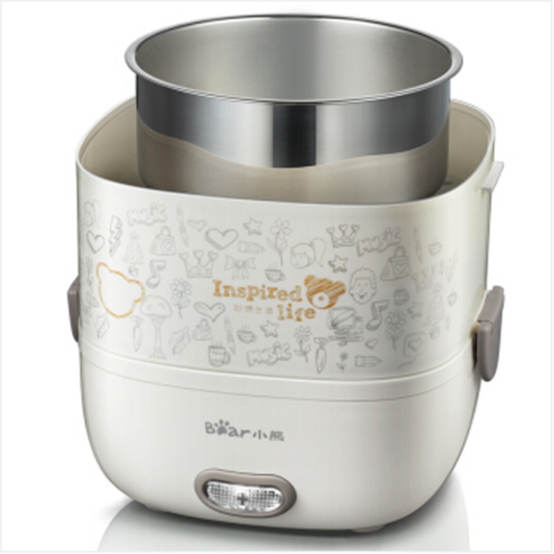 Hộp Cơm Giữ Nhiệt, Tự Hâm Nóng Và Nấu Chín Đa Năng 2 Ngăn DFH-S2516, Dung Tích 1.2L Công Suất 270W - Hàng Chính Hãng