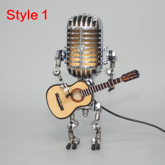 Đèn Để Bàn Robot Micro Hợp Kim &amp; Guitar