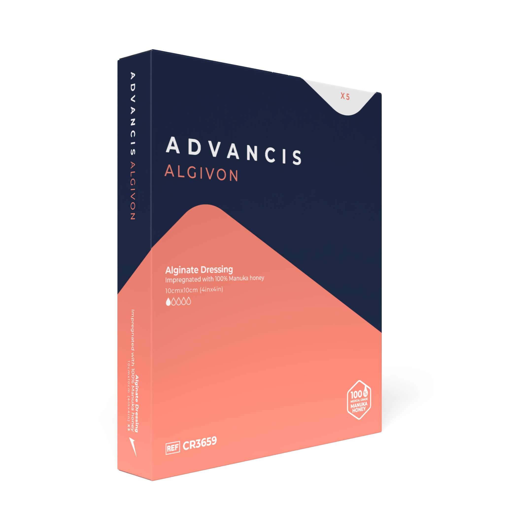 Gạc tẩm mật ong Manuka chăm sóc vết thương nhiễm khuẩn - Algivon