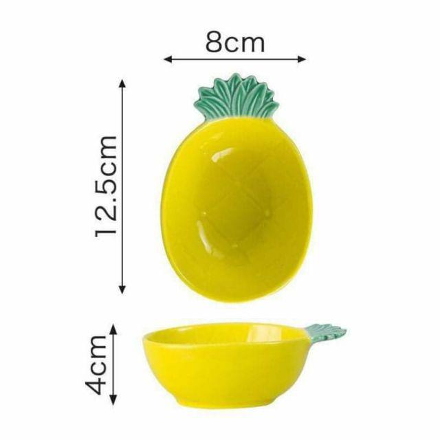 Bát sứ ăn dặm hình hoa quả nhiệt đới 10cm