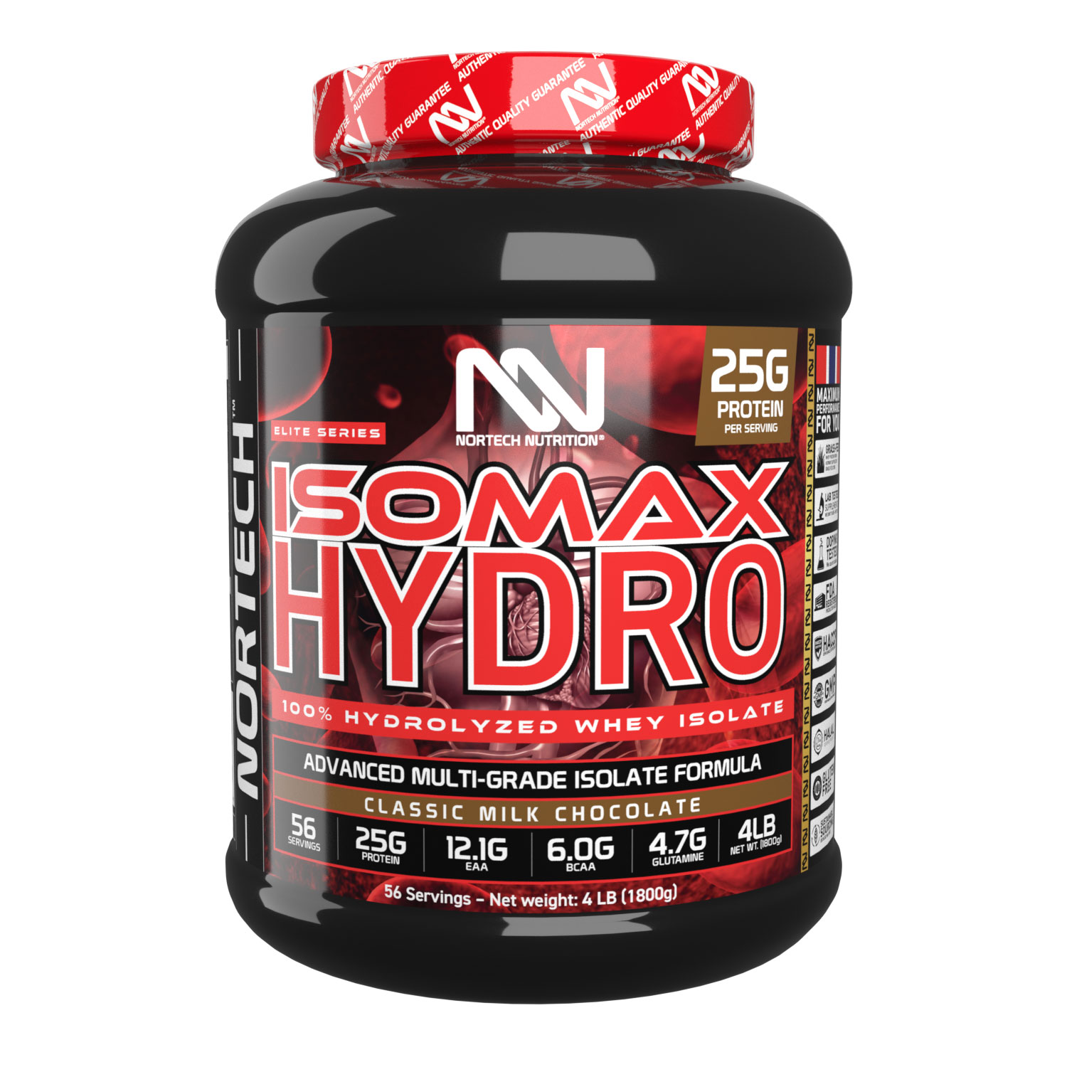 WHEY PROTEIN ISOMAX HYDRO NORTECH NUTRITION NAUY 1.8KG 56 LẦN DÙNG