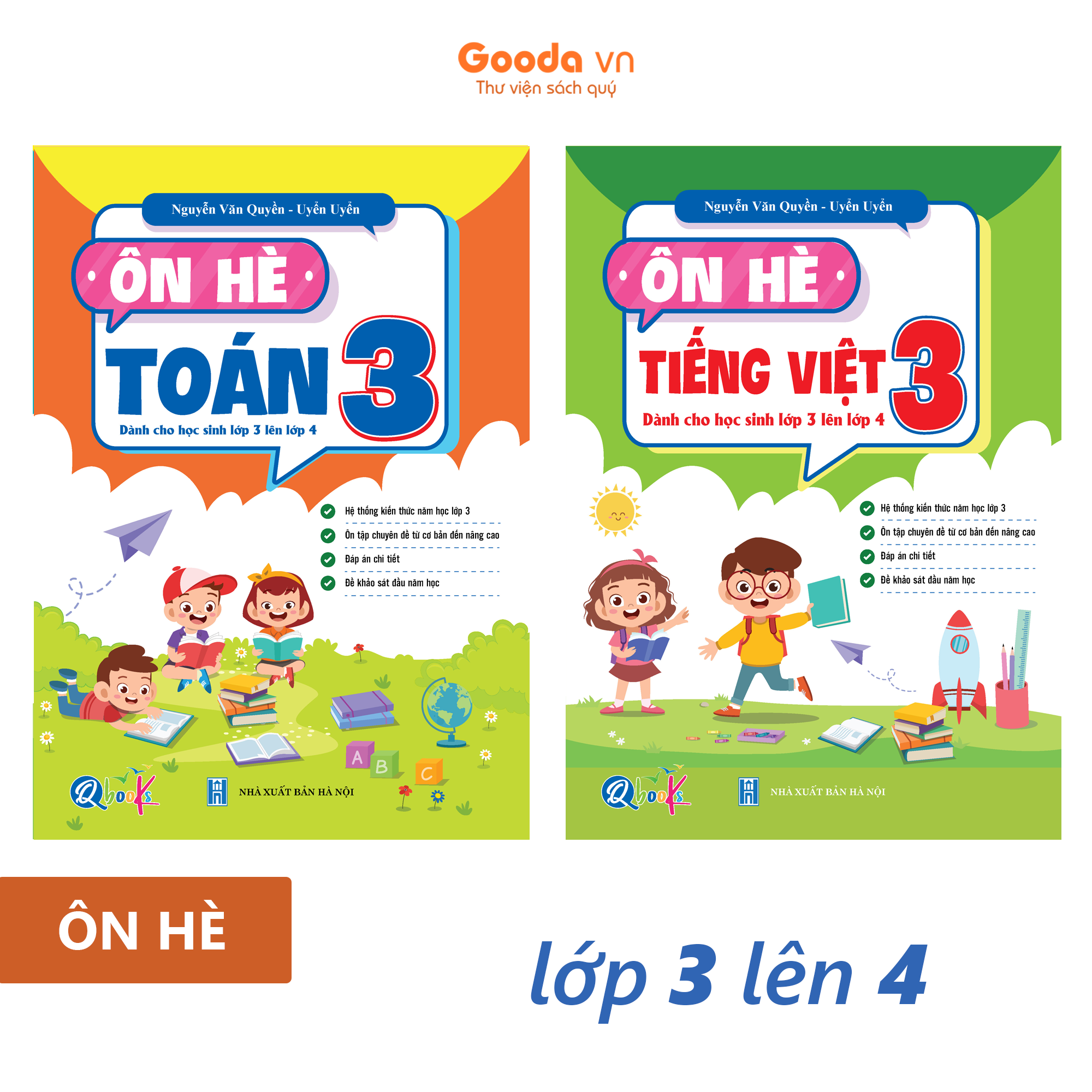Ôn Hè Toán Và Tiếng Việt 3 - Dành Cho Học Sinh Lớp 3 Lên Lớp 4 (Tự Chọn Sách)