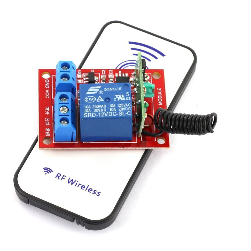 12V 1CH RF Wireless Relay Module Self-lock with Remote Controller