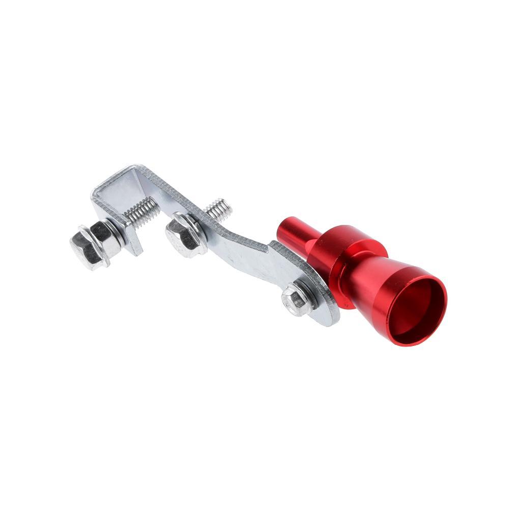 3-4pack Muffler Exhaust Pipe Turbo Sound Whistle Simulator Whistler Red Size S