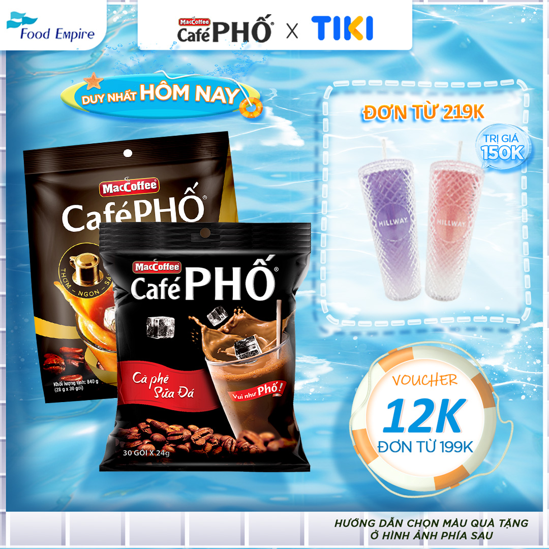 Combo 2 Túi cà phê MacCoffee Phố Nhà làm &amp; Phố Sữa đá