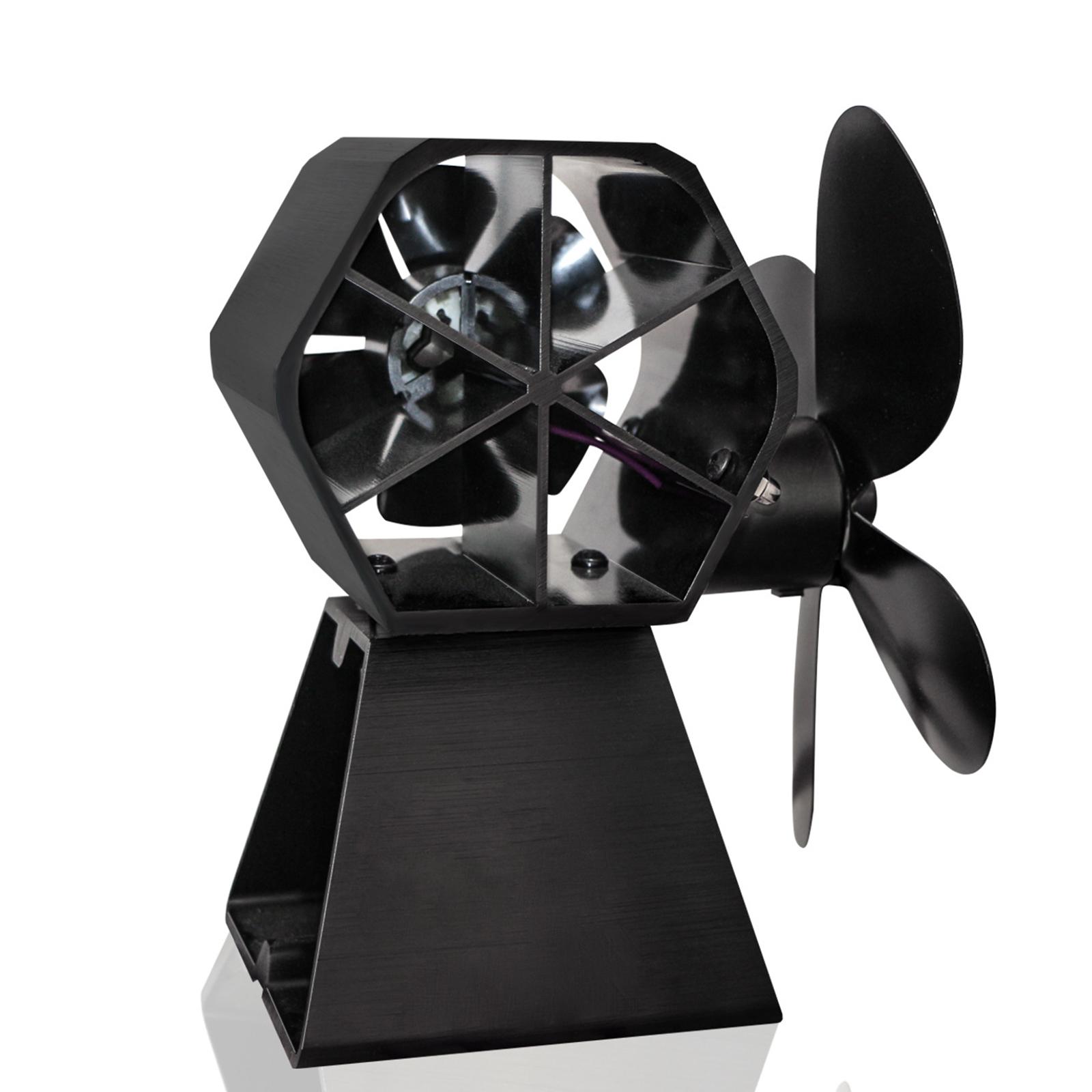 Quạt Lò Sưởi 10 Cánh Cho Cắm Trại Ngoài Trời Độ Ồn Thấp Chạy Bằng Nhiệt