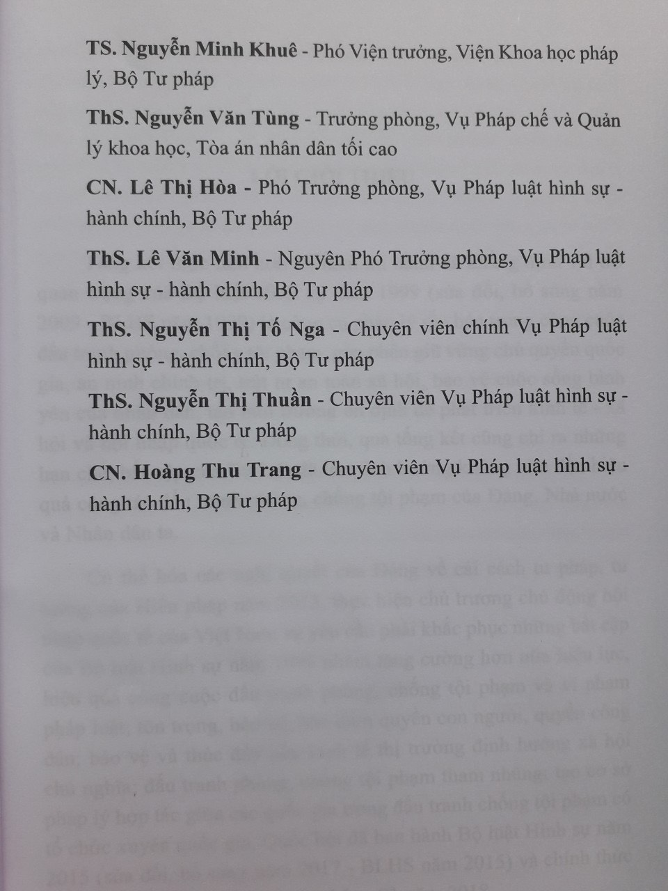 Bình Luận Bộ Luật Hình Sự Năm 2015 ( sửa đổi, bổ sung năm 2017) Phần Những Quy Định Chung