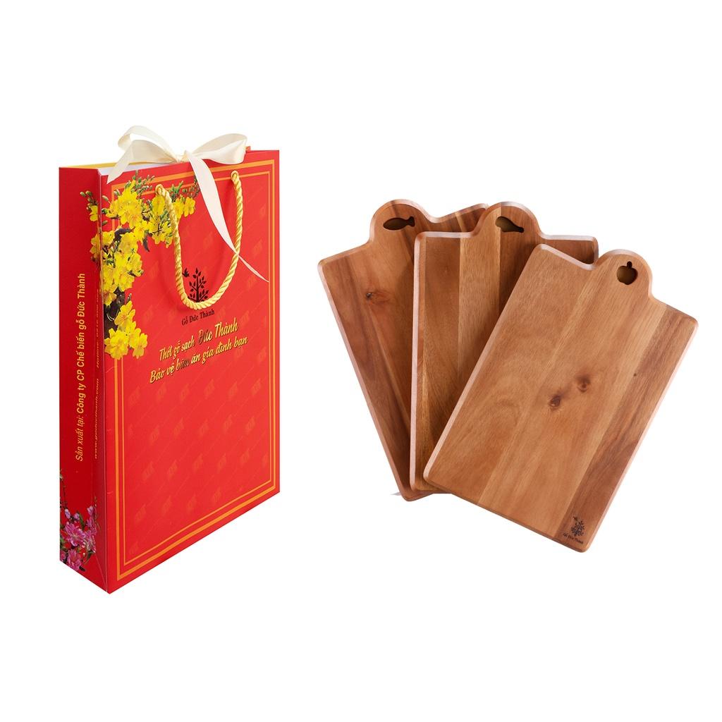 Thớt Gỗ Tràm Liễu Vui Vui | Gỗ Đức Thành 14011 | Thớt Gỗ Đa Năng Cắt Thái Hoặc Decor | Đạt tiêu chuẩn xuất khẩu