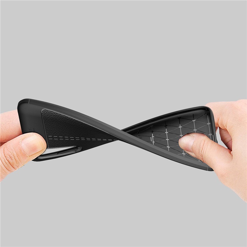 Ốp lưng silicon dẻo giả da Auto Focus cao cấp dành cho Samsung A20s - Hàng chính hãng