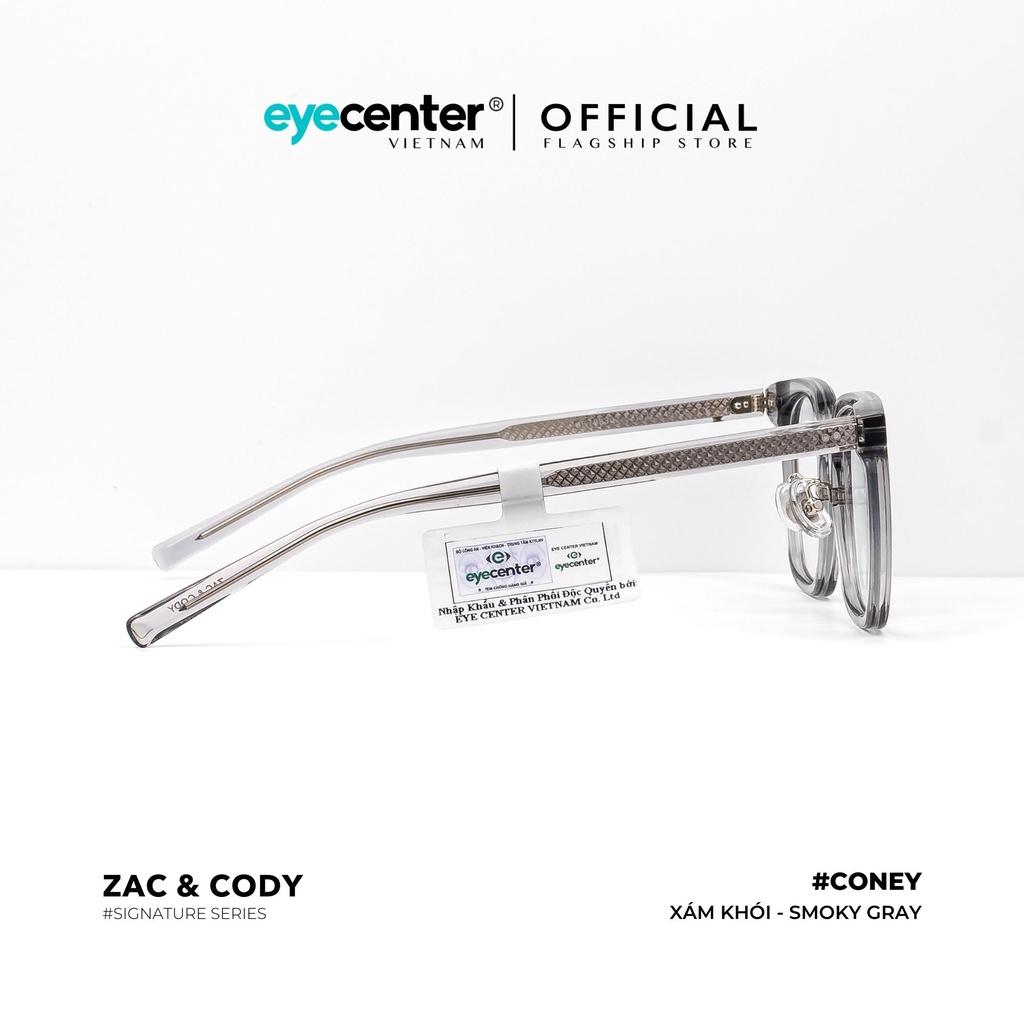 Gọng kính cận nam nữ CONEY chính hãng ZAC CODY A28-S lõi thép chống gãy nhập khẩu by Eye Center Vietnam