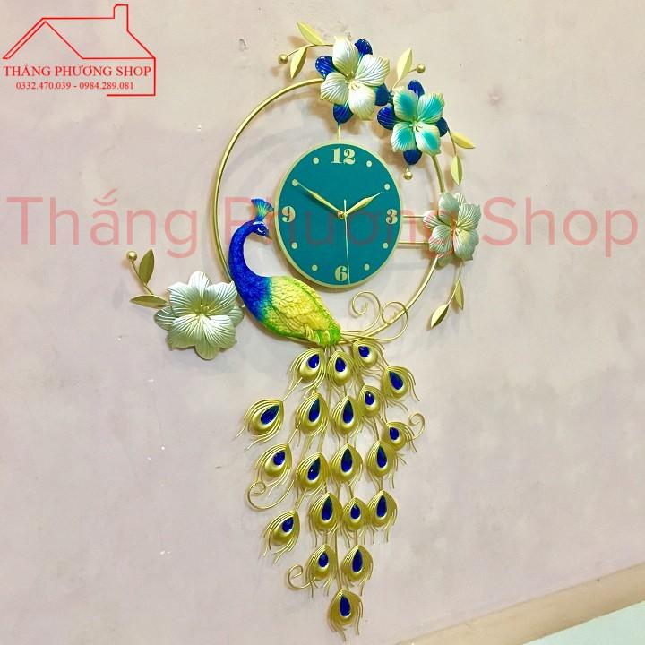 Đồng Hồ Treo Tường Trang Trí Chim Công Ngày Xuân TP-014