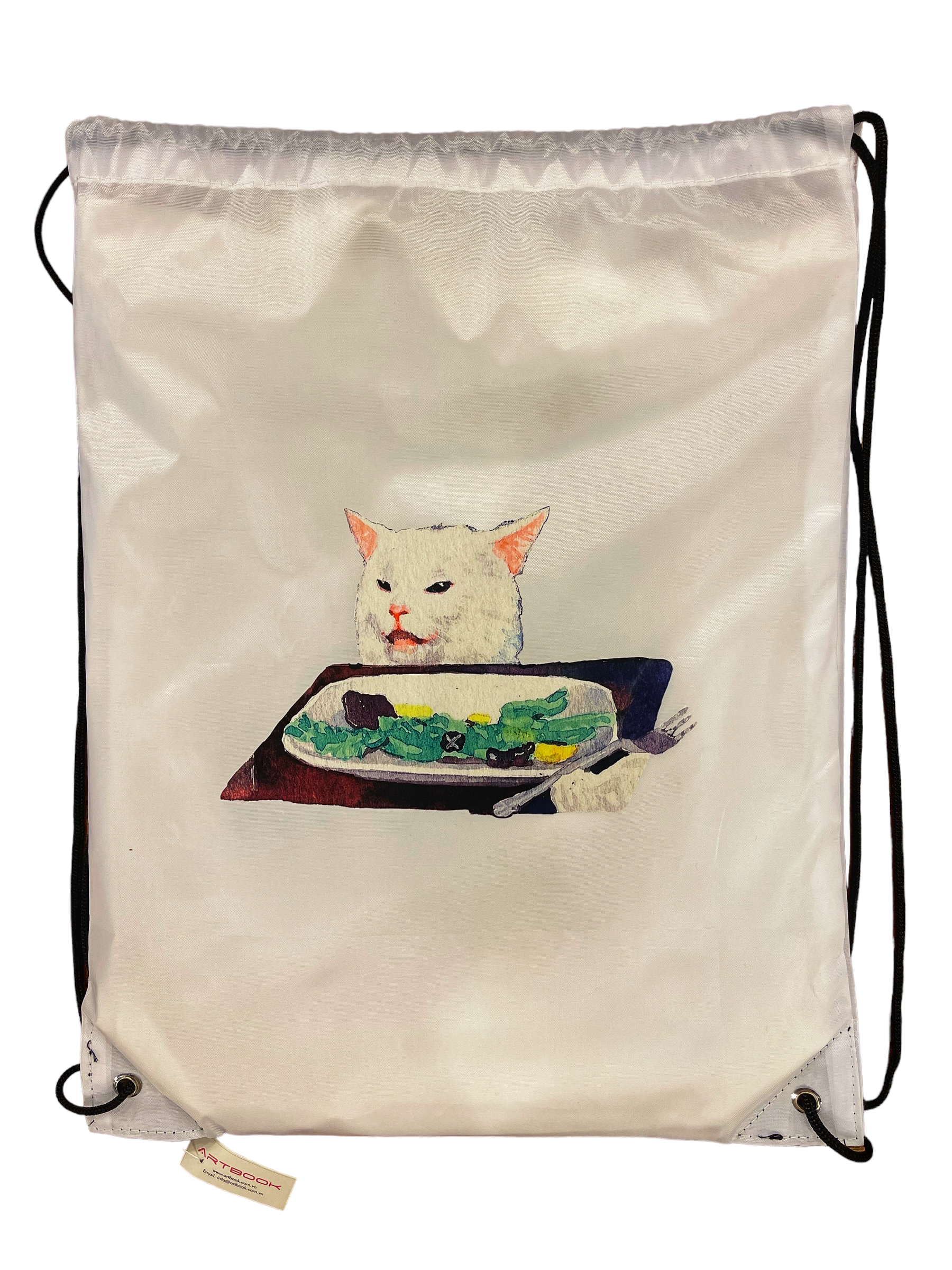Balo Rút Vải Polyester In Chuyển Nhiệt - Cat