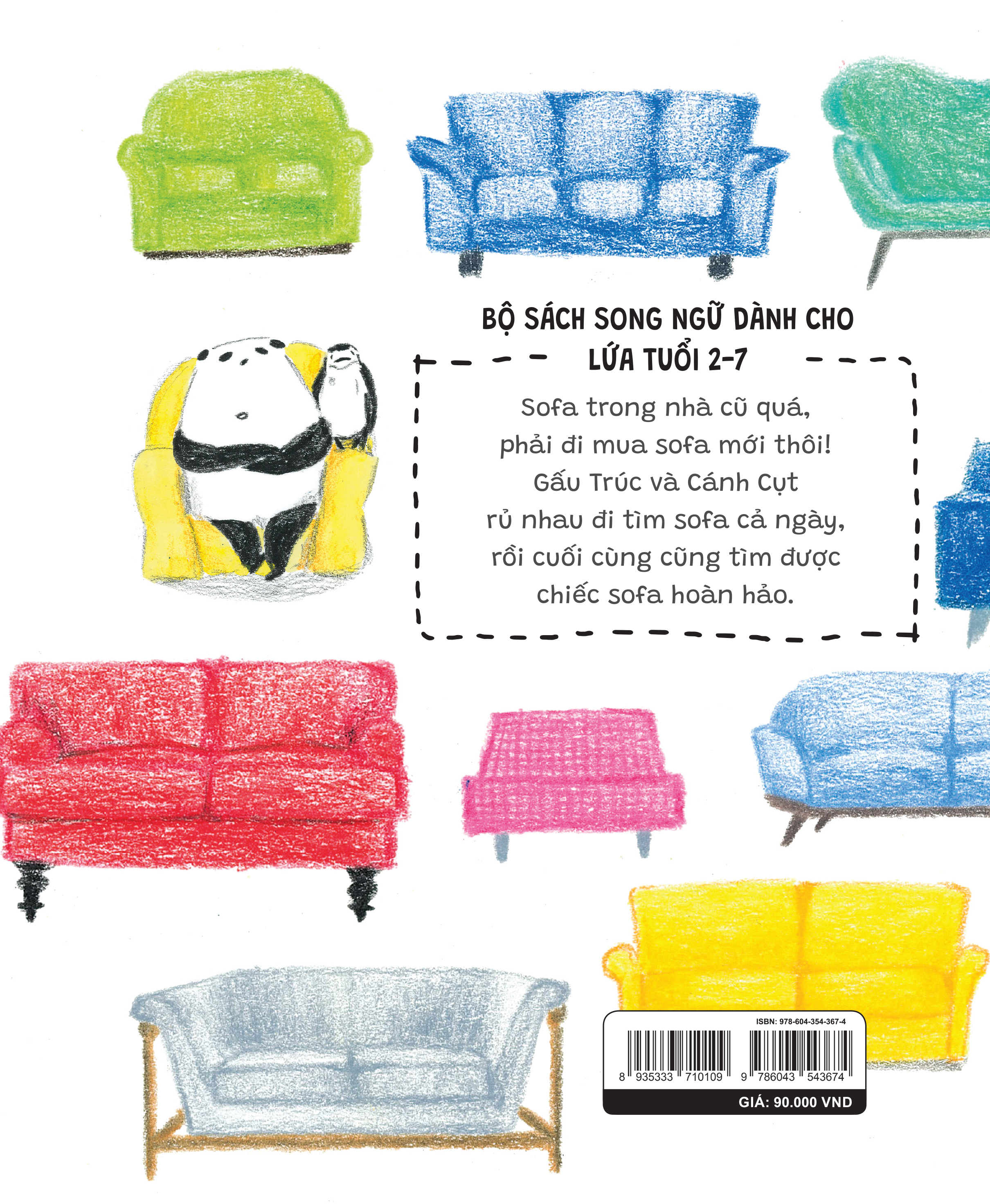 Sách Thiếu Nhi Song Ngữ | Chiếc Sofa Hoàn Hảo - The Perfect Sofa | Sách Song Ngữ Cho Bé | Sanhobooks.