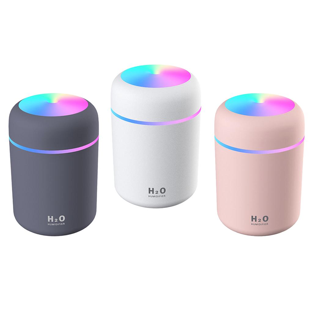 USB Essential Oil Diffuser Air Humidifier Gray + 5pcs Cotton Filter Sticks