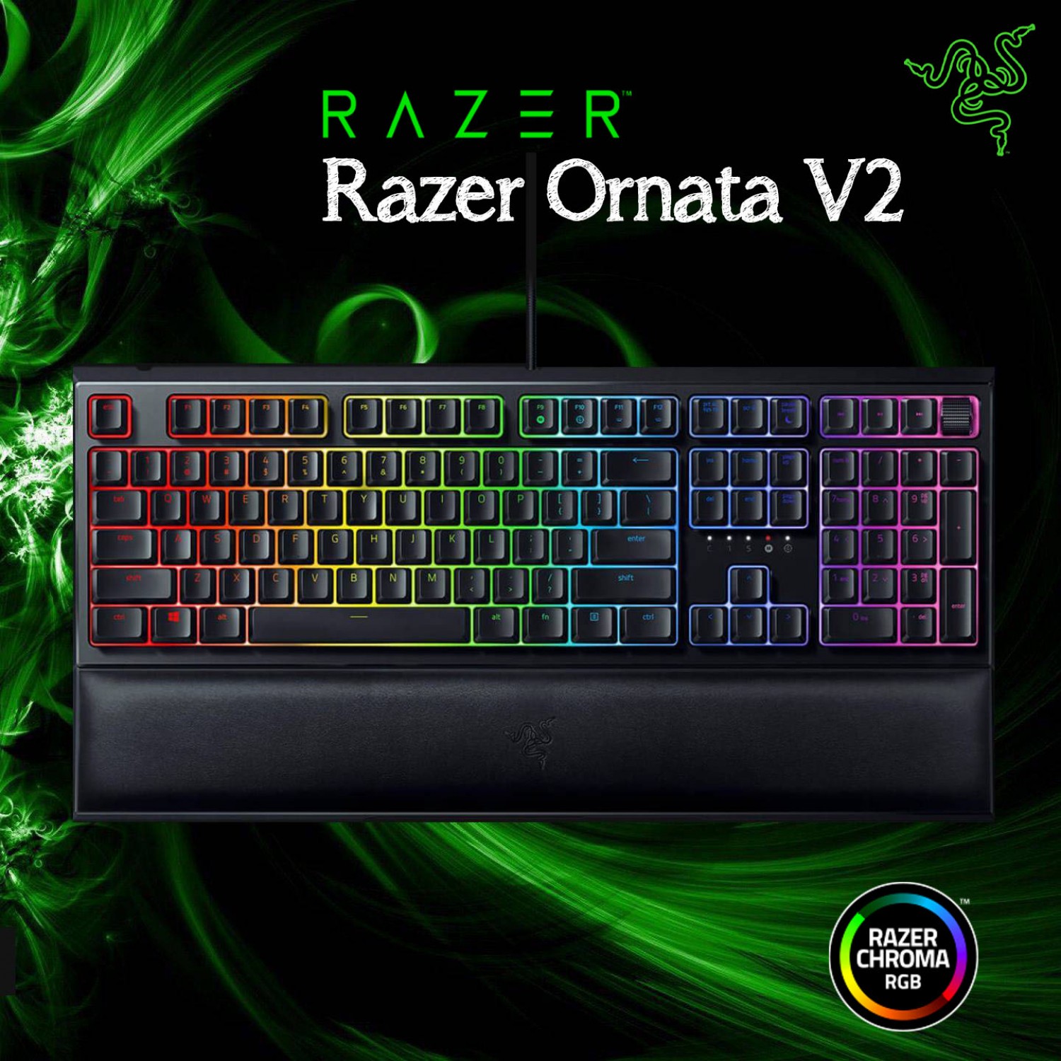 Bàn phím Razer Ornata V2-Mecha-Membrane Switch-US Layout_Hàng chính hãng