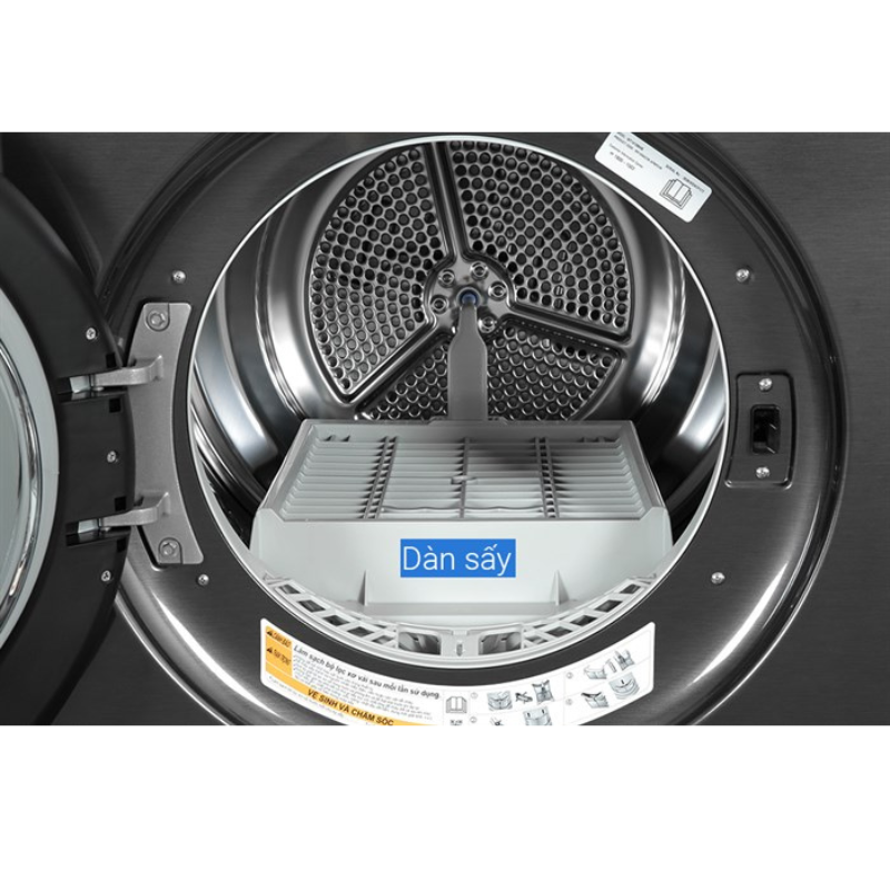 Tháp giặt sấy LG giặt 14kg sấy 10 kg WT1410NHB - Hàng Chính Hãng - Mới 100%