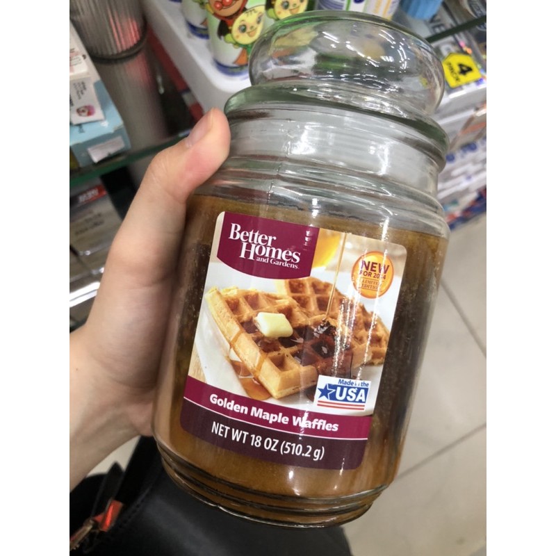 NẾN HŨ THƠM BETTER HOMMES AND GARDENS Golden Maple Waffles 510,2GR