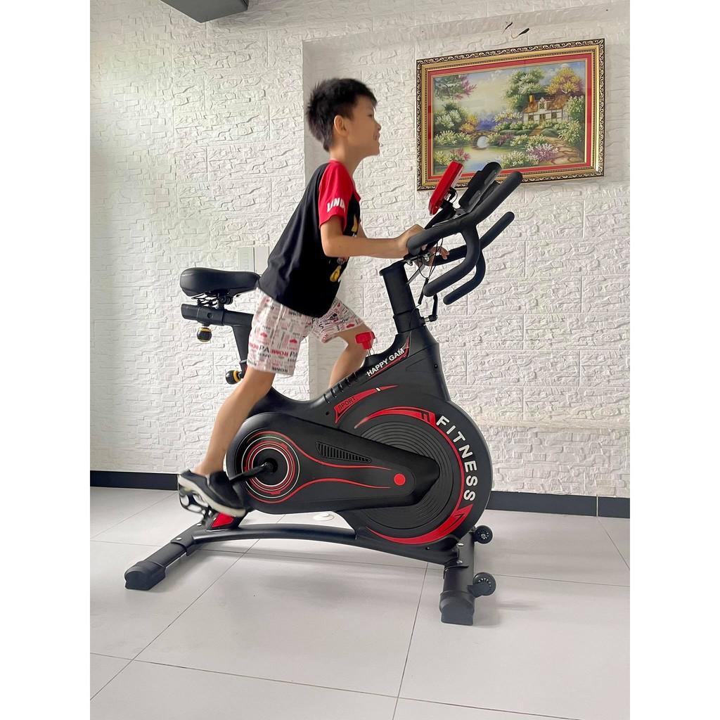 Xe đạp tập thể dục Fitness kháng từ, có cảm biến đo nhịp tim