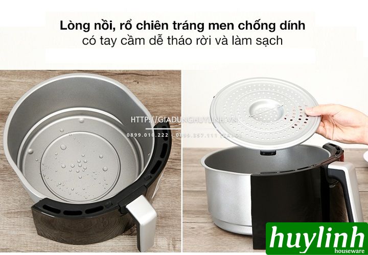 Nồi chiên không dầu điện tử Perfect PF-D88 [D92] - Dung tích 5 lít - Hàng chính hãng