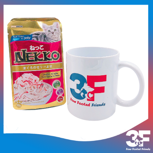Pate Nekko Jelly Cho Mèo Trưởng Thành Từ 6 Tháng Tuổi Vị Cá Ngừ Và Thanh Cua Dạng Thạch Gói 70gr
