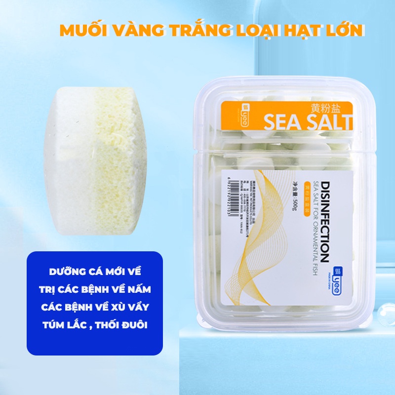 Muối khoáng Yee 2 màu loại đặc biệt, tăng cường sức đề kháng phòng bệnh cho cá cảnh