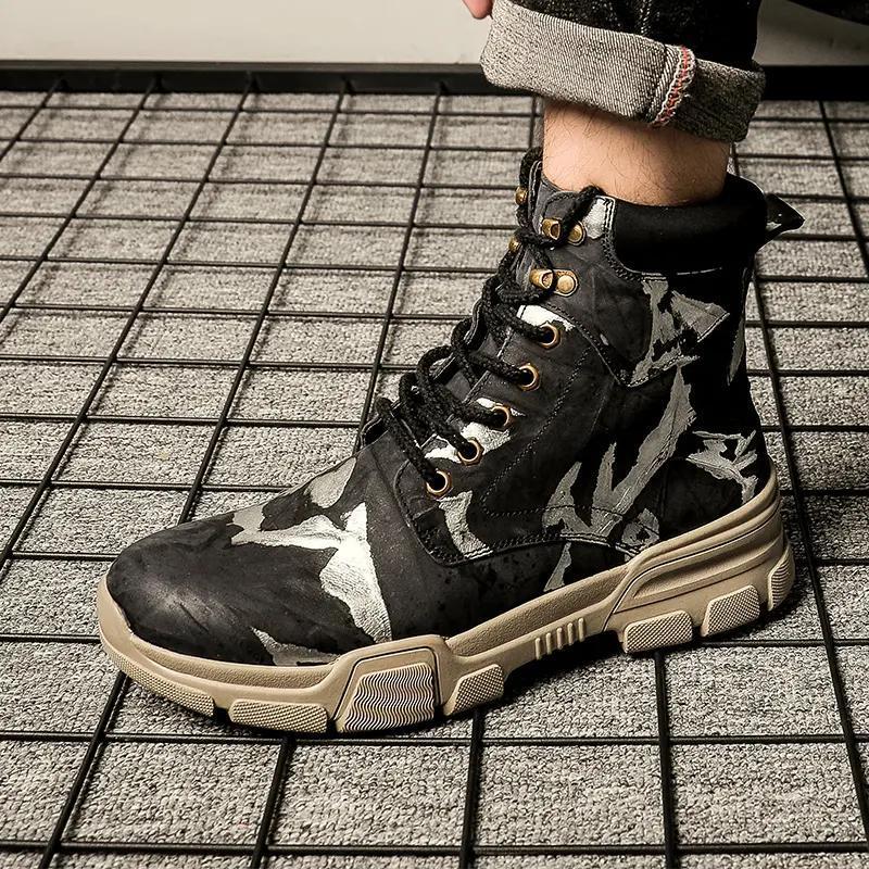 Đảm bảo chất lượng Martin boots những người yêu thích giày lưới thoáng khí giày màu đỏ bán chạy trong ánh sáng