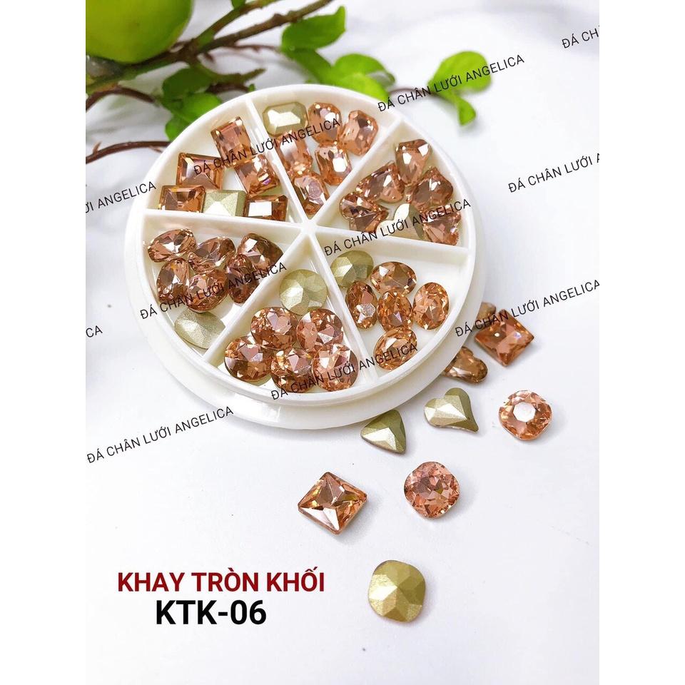 Set 10 viên đá khối mix size siêu sáng dành cho Nail