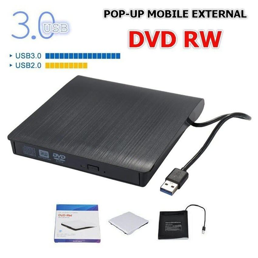 Ổ ghi DVD RW usb 3.0 gắn ngoài cho Máy Tính pc, Laptop