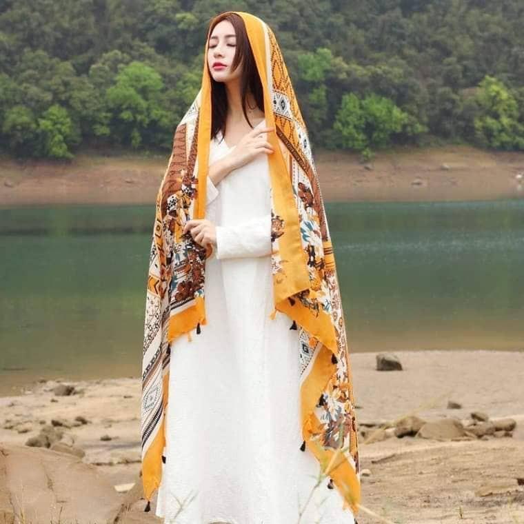 Khăn Choàng Boho Cao Cấp Loại Dày