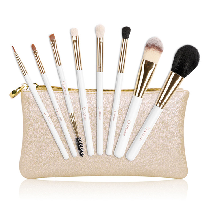 Bộ cọ trang điểm 8 cây DUcare với túi đựng Professional Makeup Brush Set 8pcs High Quality