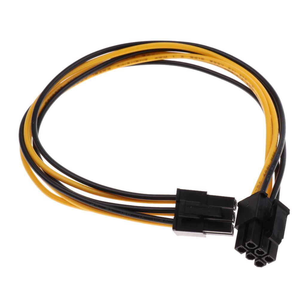 5pcs PCI-E 6pin Male to 6pin Male Power Extendion Splitter Cable