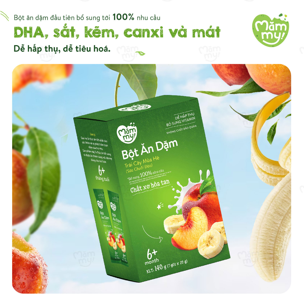 Bột ăn dặm Mămmy bổ sung vitamin khoáng chất cho bé