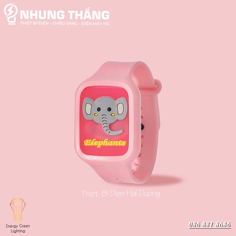 Đồng Hồ Tinh Dầu Đuổi Muỗi Có Đèn – Vòng Đeo Tay Đuổi Muỗi Tinh Dầu Thực Vật Phát Sáng - Màu Random - Có Video
