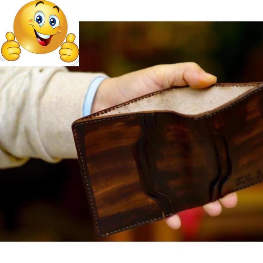 VÍ RAM TRỐNG ĐỒNG ĐEN TUYỀN DÁNG ĐỨNG – MỆNH THỦY VÀ MỆNH MỘC - HÀNG CHÍNH HÃNG RAM LEATHER .