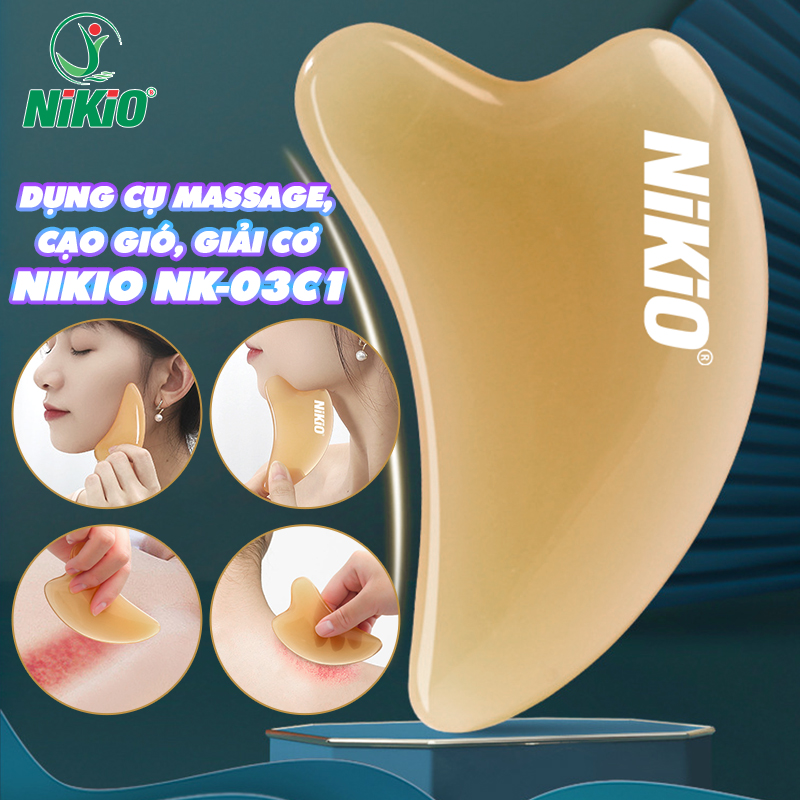 Dụng cụ massage, cạo gió, giải cơ Nikio NK-03C1 - Massage mặt cao cấp, nâng cơ giảm nếp nhăn hiệu quả