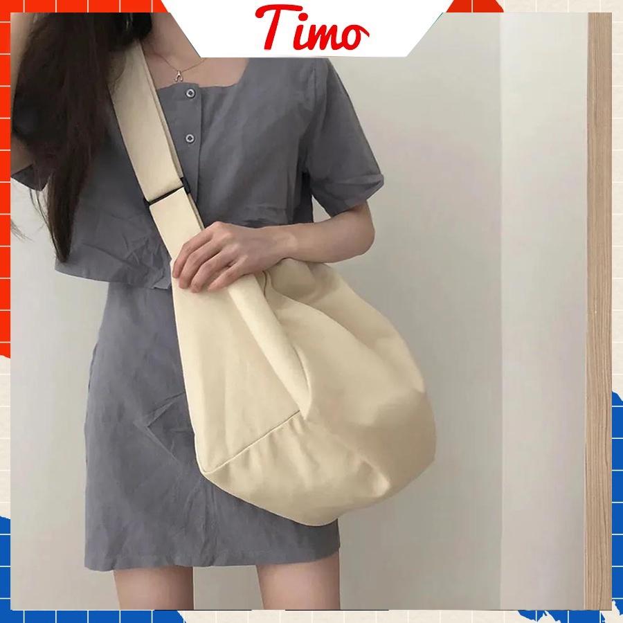 Túi tote, Túi canvas thời trang phong cách trẻ trung giá rẻ đeo chéo đựng đồ đi chơi đi học unisex TDC0020