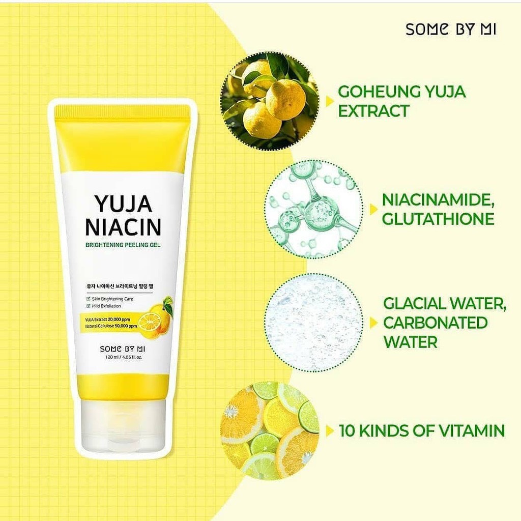 Gel tẩy da chết Some By Mi Yuja Niacin Brightening Peeling Gel 120ml