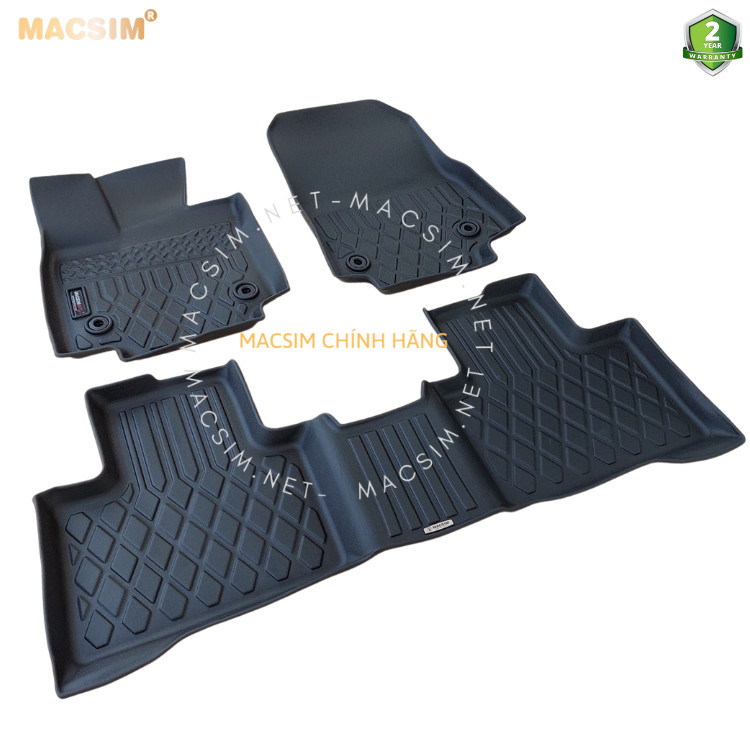 Thảm lót sàn xe ô tô Lexus RX 2023 Nhãn hiệu Macsim chất liệu nhựa TPE cao cấp màu đen