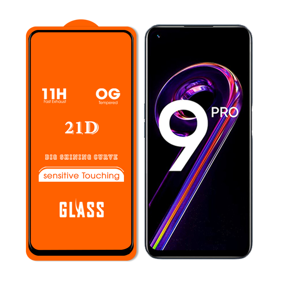 Kính Cường Lực 21D cho Realme 9 Pro 5G Full Keo Màn Hình SIÊU BỀN, SIÊU CỨNG, ÔM SÁT MÁY- HANDTOWN- HÀNG CHÍNH HÃNG