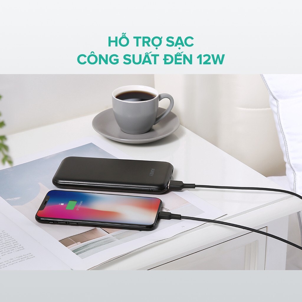 Cáp Sạc Lightning Aukey CB-BAL7 Chuẩn MFi Cho Mọi Thiết Bị Apple - Dài 0,9m - Hàng Chính Hãng